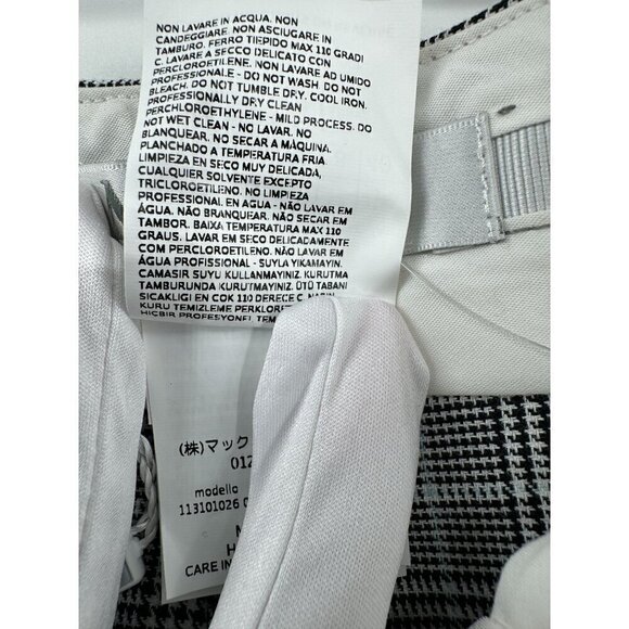 Max Mara Pleated Cropped Plaid Pants NWOT - Picture 11 of 11